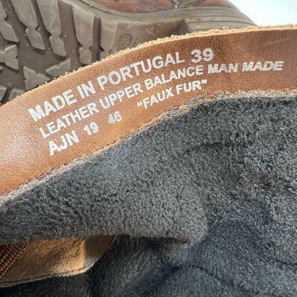 Dromedaris Boots Women's 39 Kara Chocolate Print Leather AJN19 Steam Punk - Picture 10 of 13